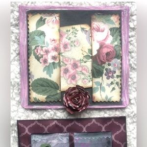 Set Of Two 2 Blank Handcrafted Cards Notecards